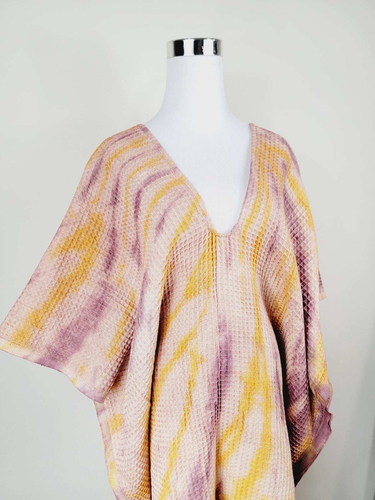 Paréo-serviette tout-aller taille unique – idéal pour la plage, prune/citron
