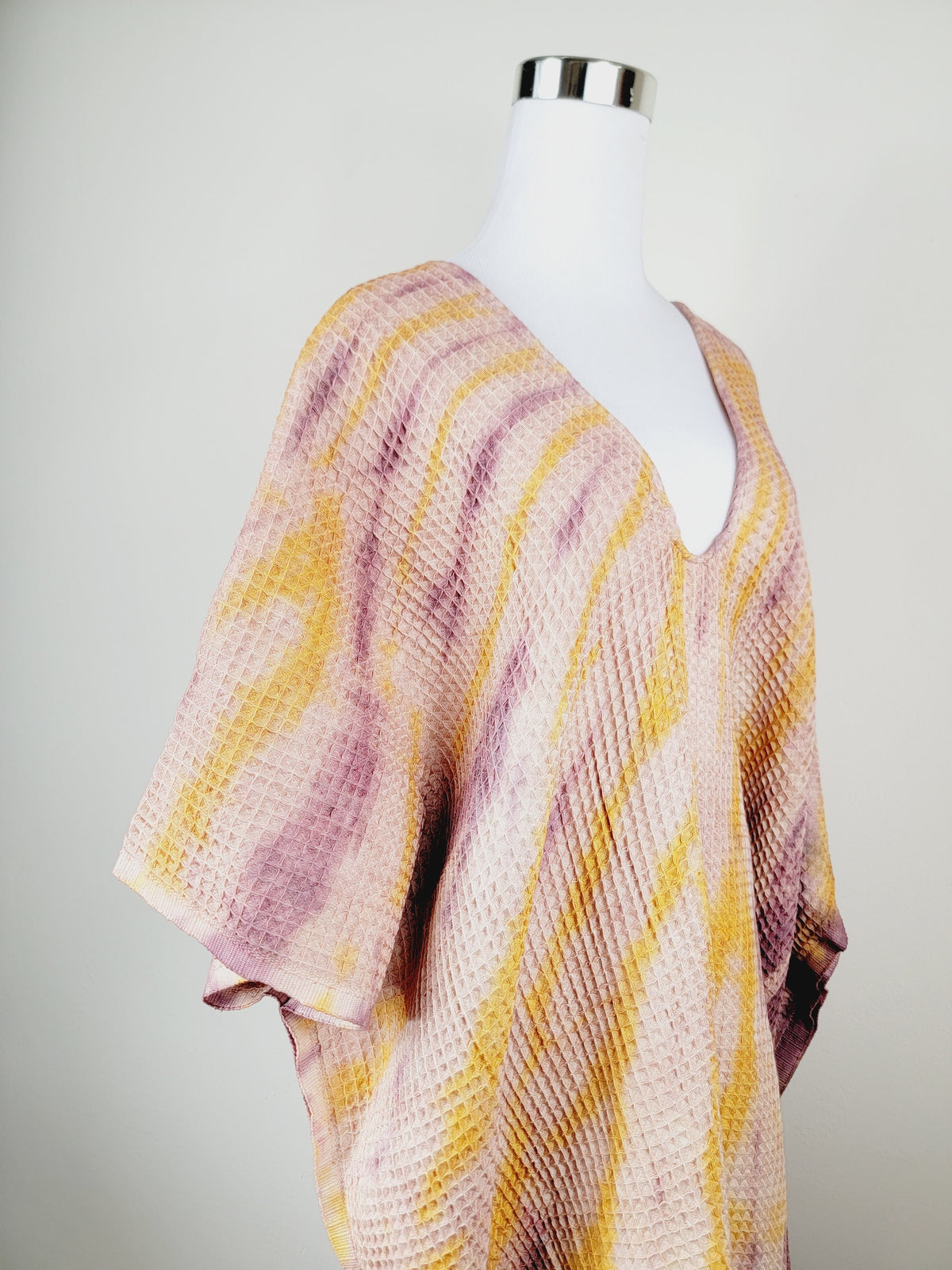 Paréo-serviette tout-aller taille unique – idéal pour la plage, prune/citron
