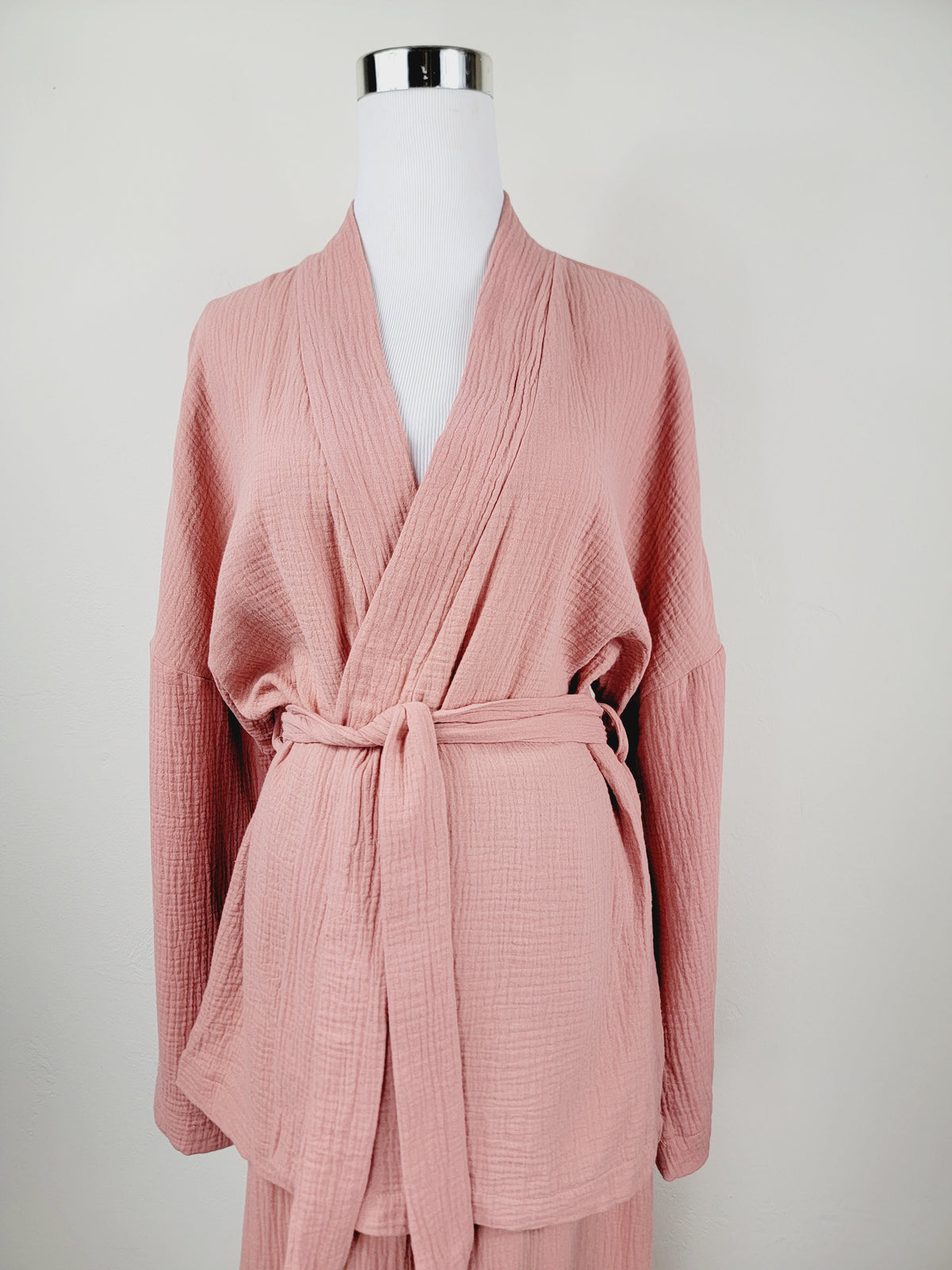 Breathable Muslin Set for Women, Versatile Everyday Wear , Blush