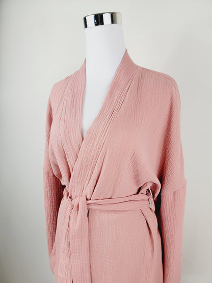 Breathable Muslin Set for Women, Versatile Everyday Wear , Blush