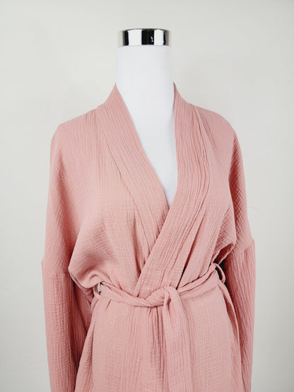 Breathable Muslin Set for Women, Versatile Everyday Wear , Blush