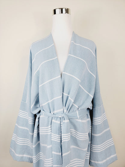Peignoir unisexe en coton, pour le bain, la plage et le spa, fabriqué en coton turc
