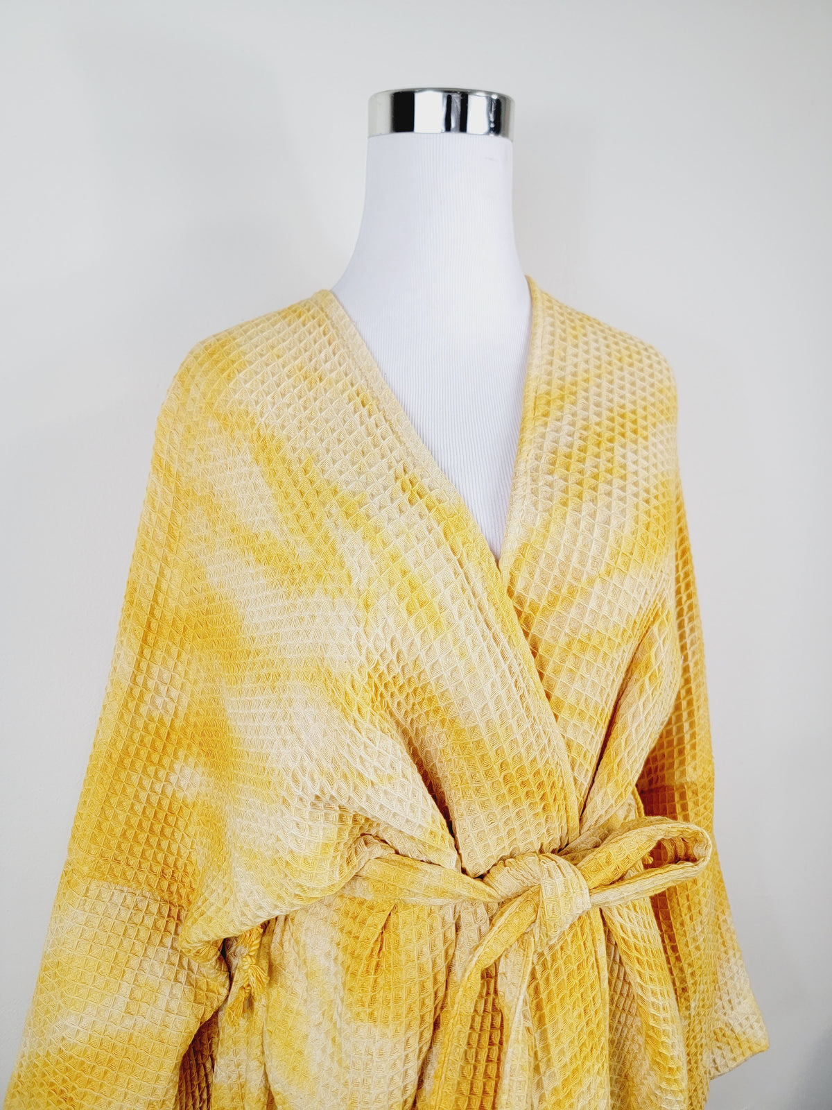 Unisex Cotton Waffle Robe, Honeycomb Weave Bath, Beach & Spa Robe, One Size Oversized