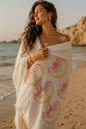 Serviette de bain, de plage, de piscine et de spa à séchage rapide, douce, légère et surdimensionnée - Soleil et lune