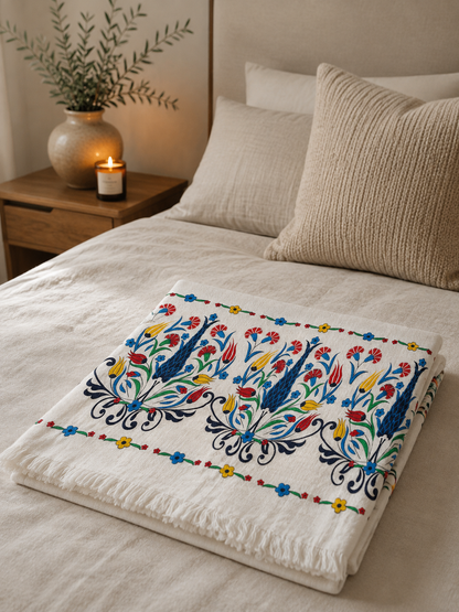 Serviette de bain, de plage, de piscine et de spa à séchage rapide, douce, légère et grand format, motif tulipe