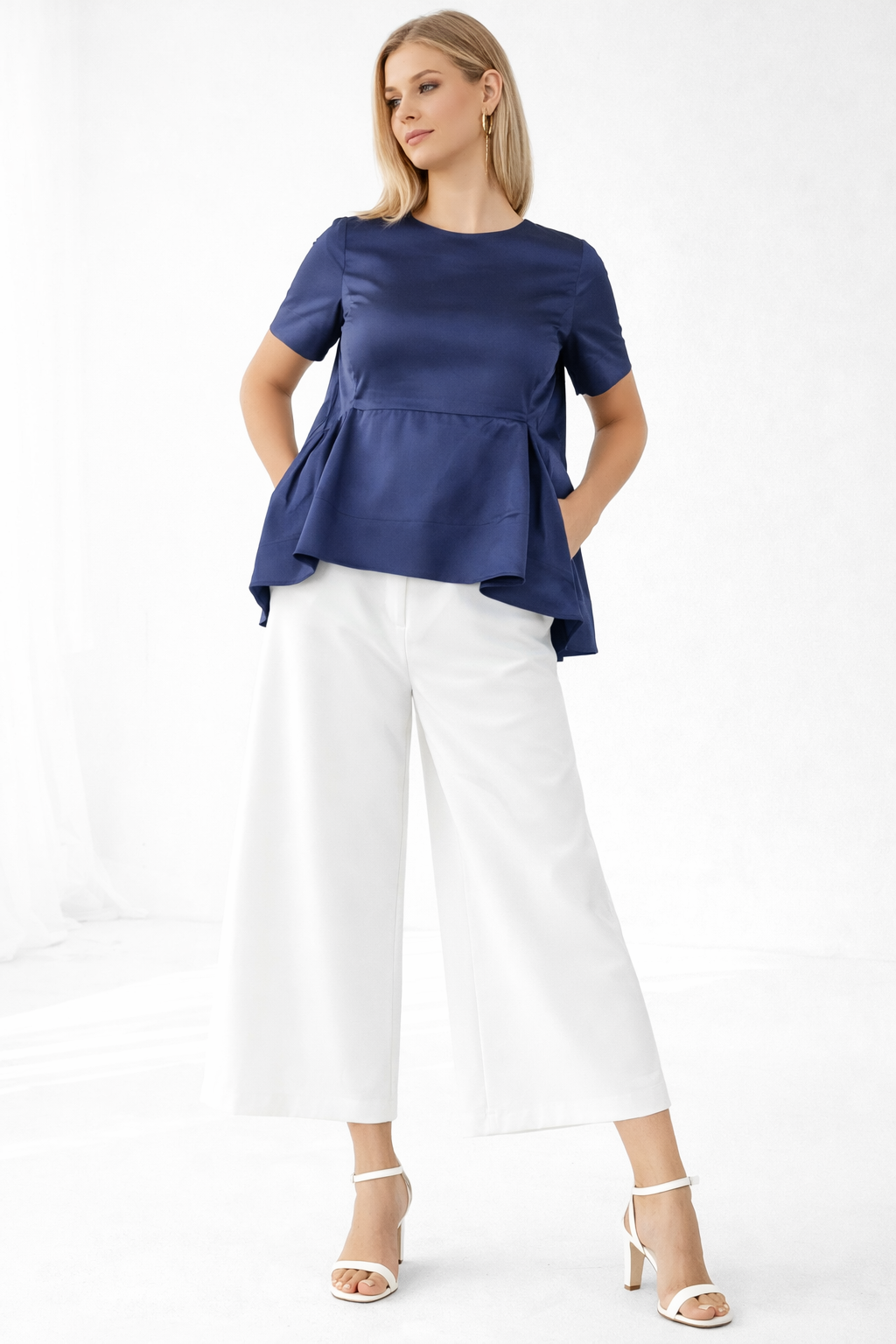 Womens Summer Short Sleeve Crew Neck Tops Casual Loose Blouse Premium Quality