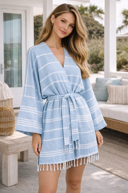 Peignoir unisexe en coton, pour le bain, la plage et le spa, fabriqué en coton turc