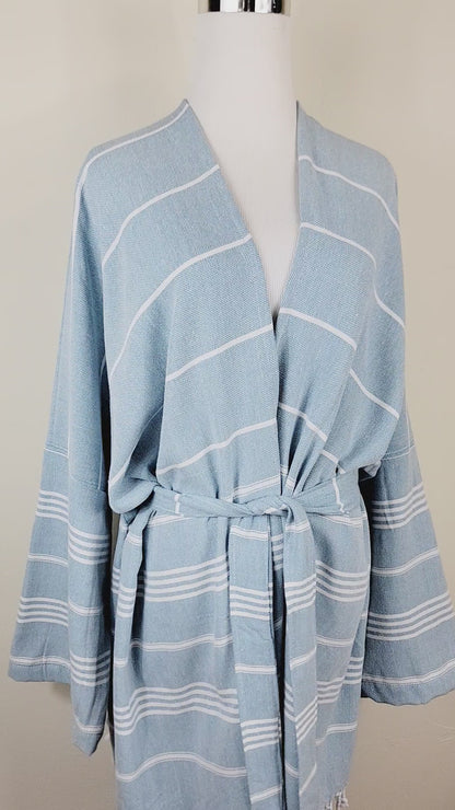 Peignoir unisexe en coton, pour le bain, la plage et le spa, fabriqué en coton turc