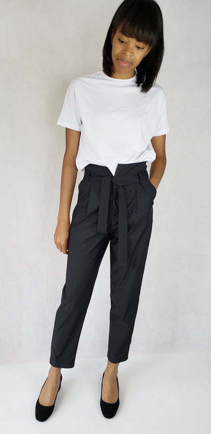 HIGH WAISTED TROUSERS WITH PLEATS - EEBRU