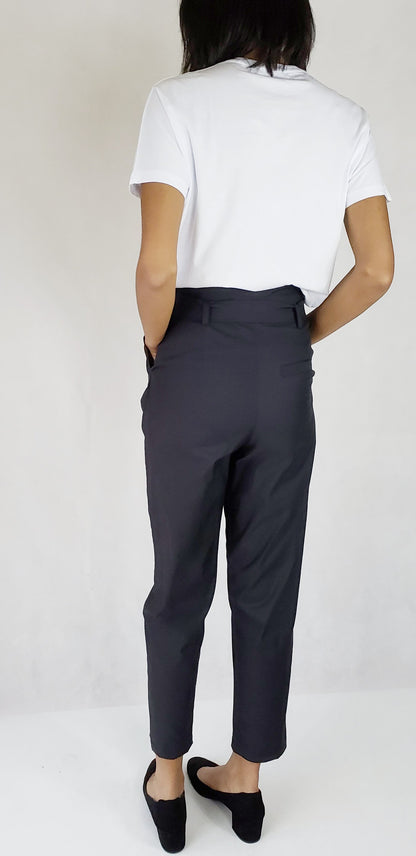 HIGH WAISTED TROUSERS WITH PLEATS - EEBRU