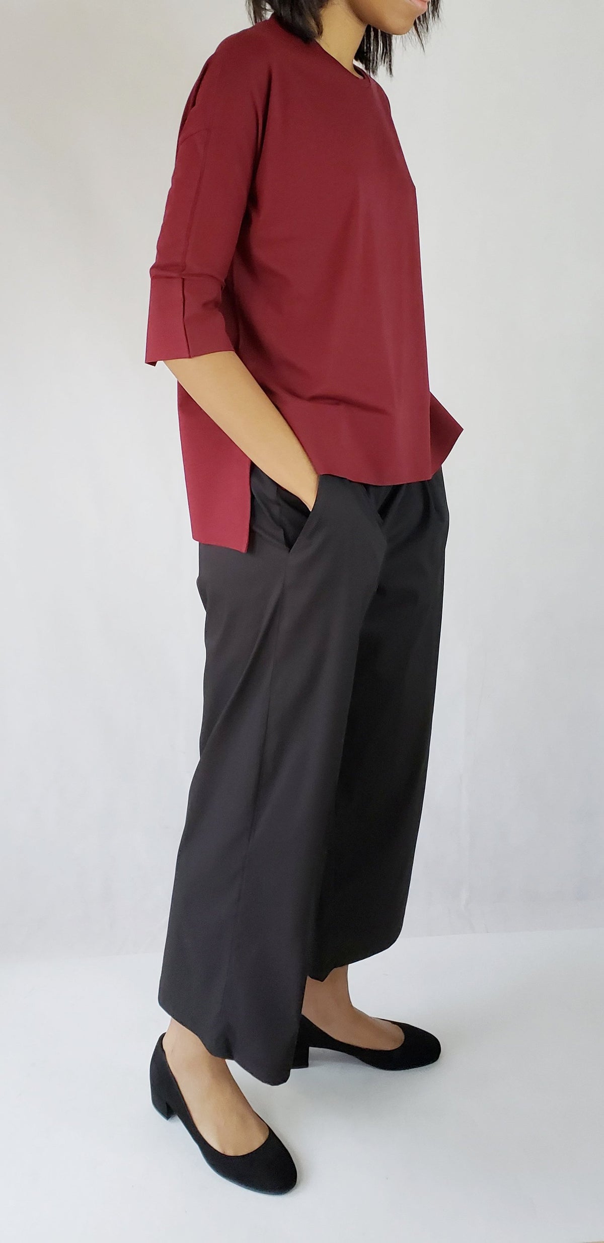 CULOTTES, ELASTICATED BELT TROUSERS WITH POCKETS - EEBRU