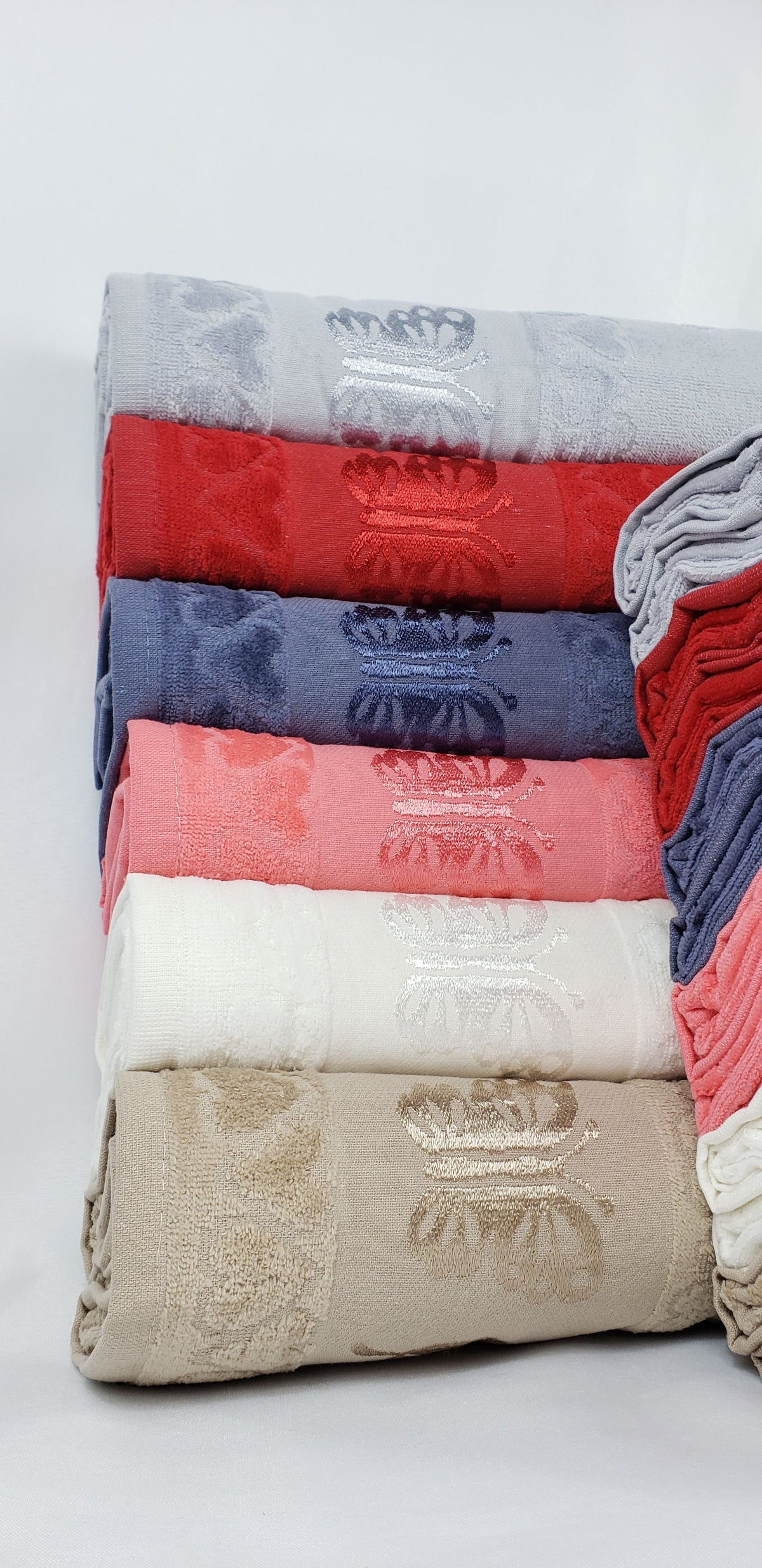 SERVIETTE VELOURS DE BAIN / POUR LES MAINS - Papillon beige