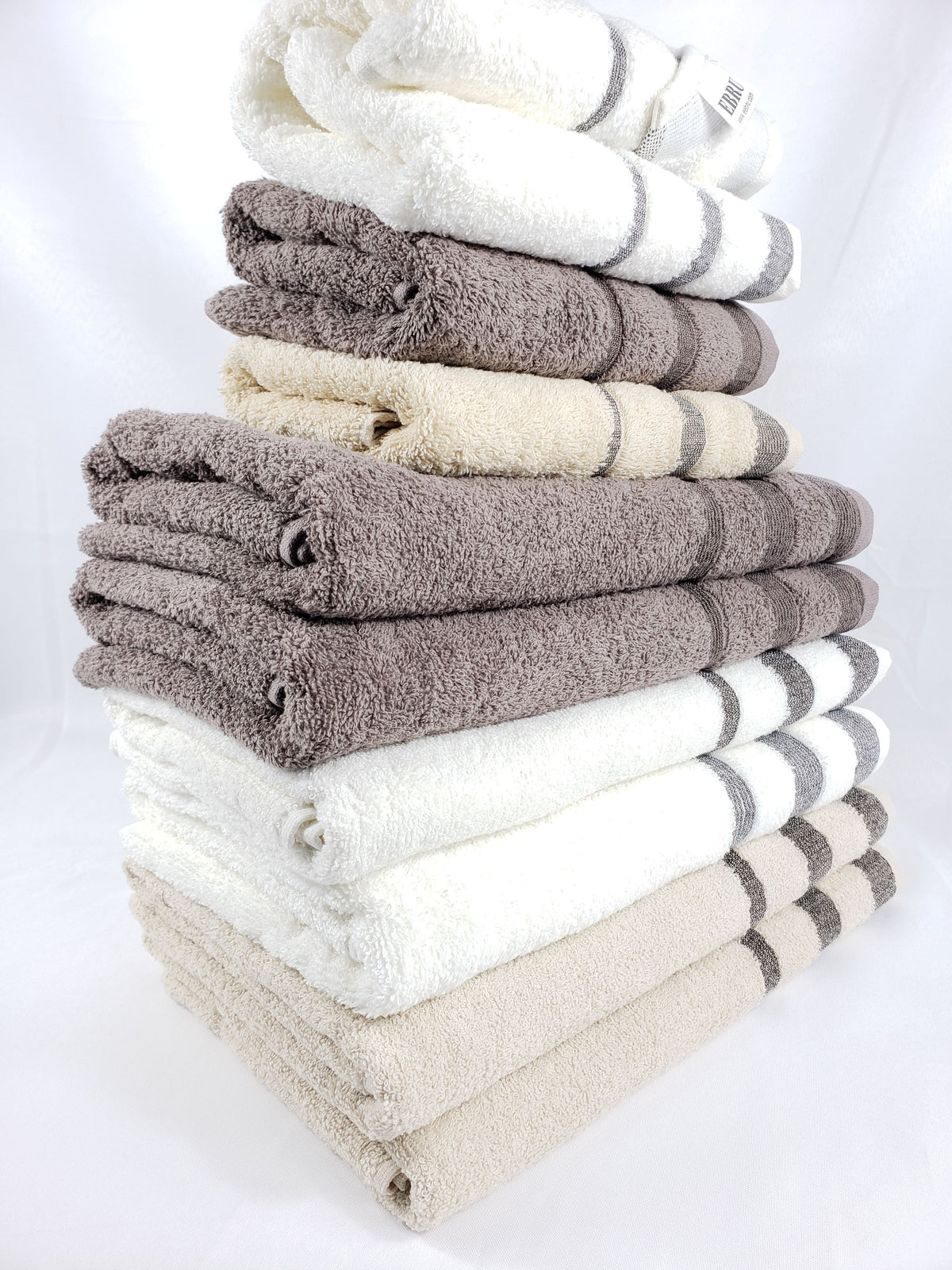 BATH / HAND TOWEL Organic Cotton - Chocolate