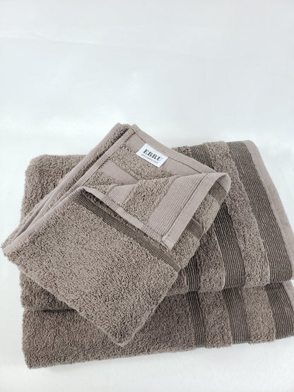 BATH / HAND TOWEL Organic Cotton - Chocolate