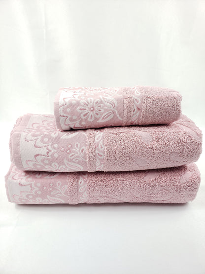 BATH / HAND TOWEL Premium Quality - DUSTY PINK VIOLET