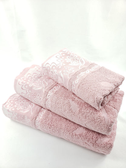 BATH / HAND TOWEL Premium Quality - DUSTY PINK VIOLET