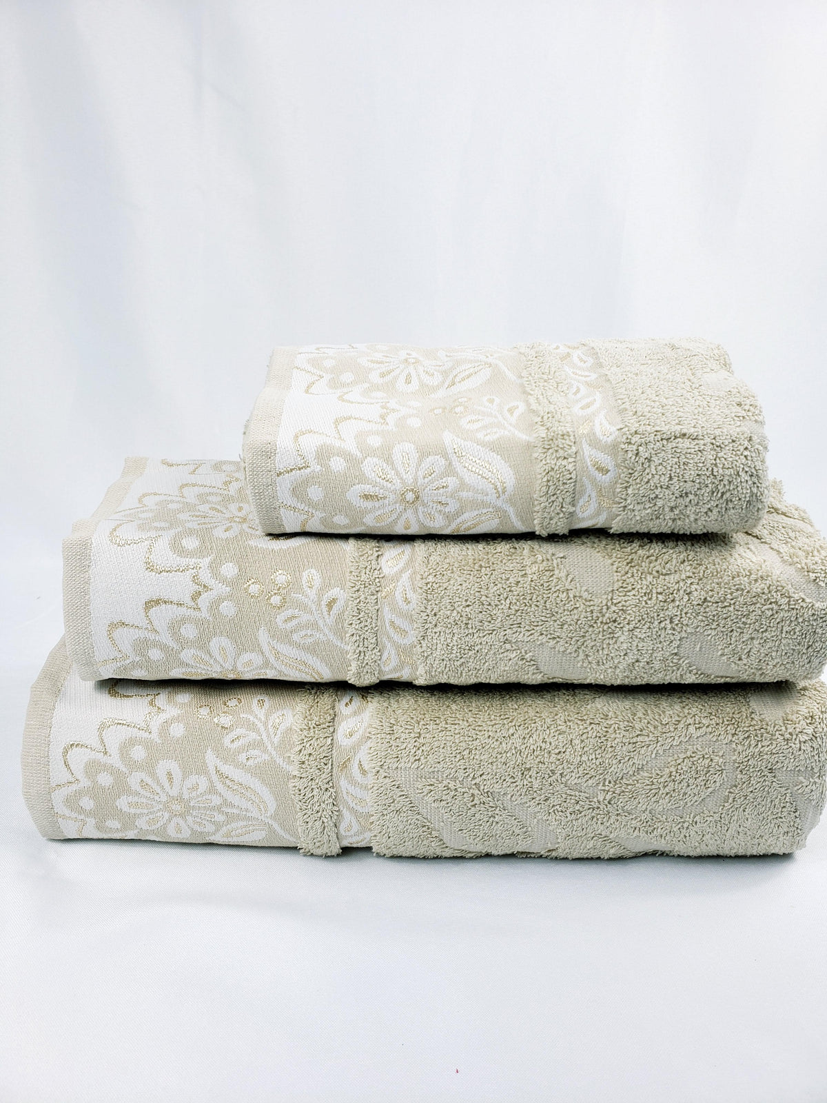 BATH / HAND TOWEL Premium Quality - BEIGE VIOLET