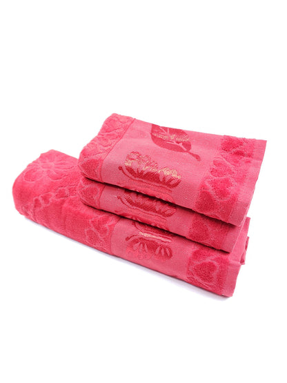 TOALLA DE BAÑO / MANOS TERCIOPELO - Mariposa Roja