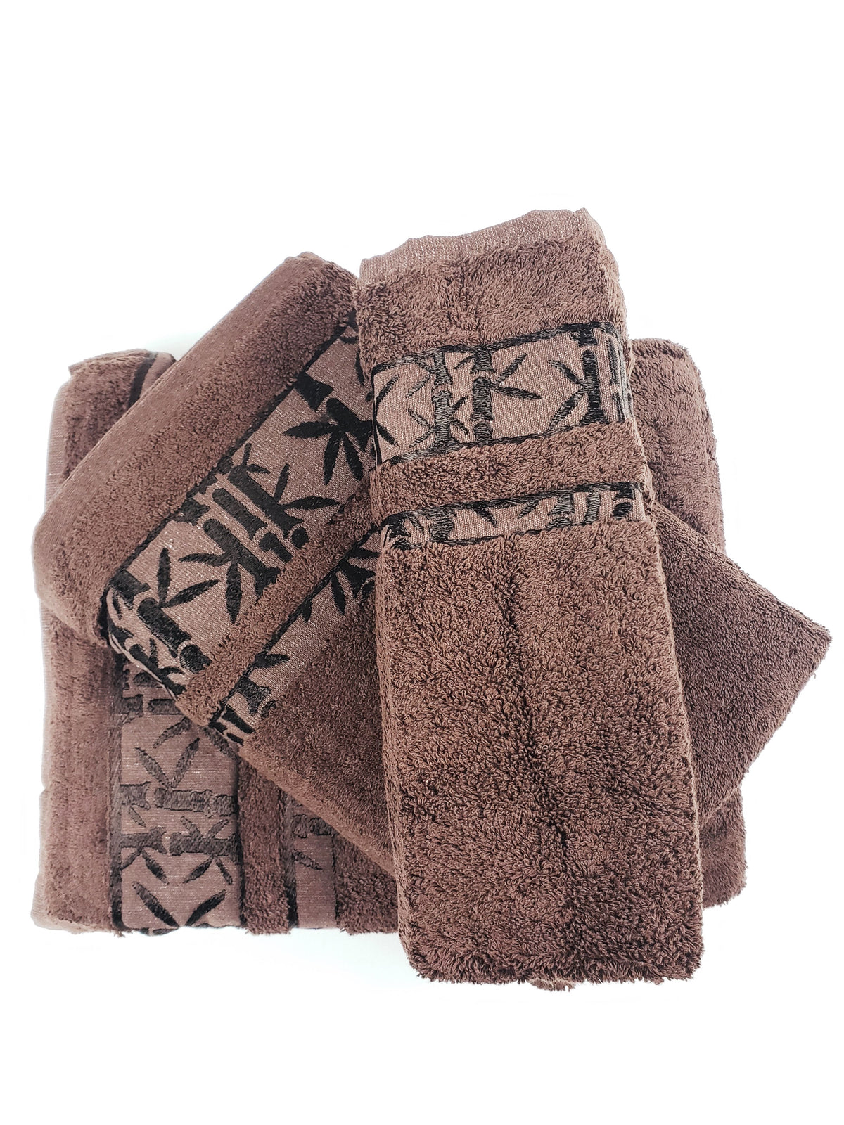 Brown Bath Towel Set - Thick Premium Quality