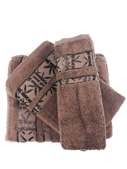 Brown Bath Towel Set - Thick Premium Quality