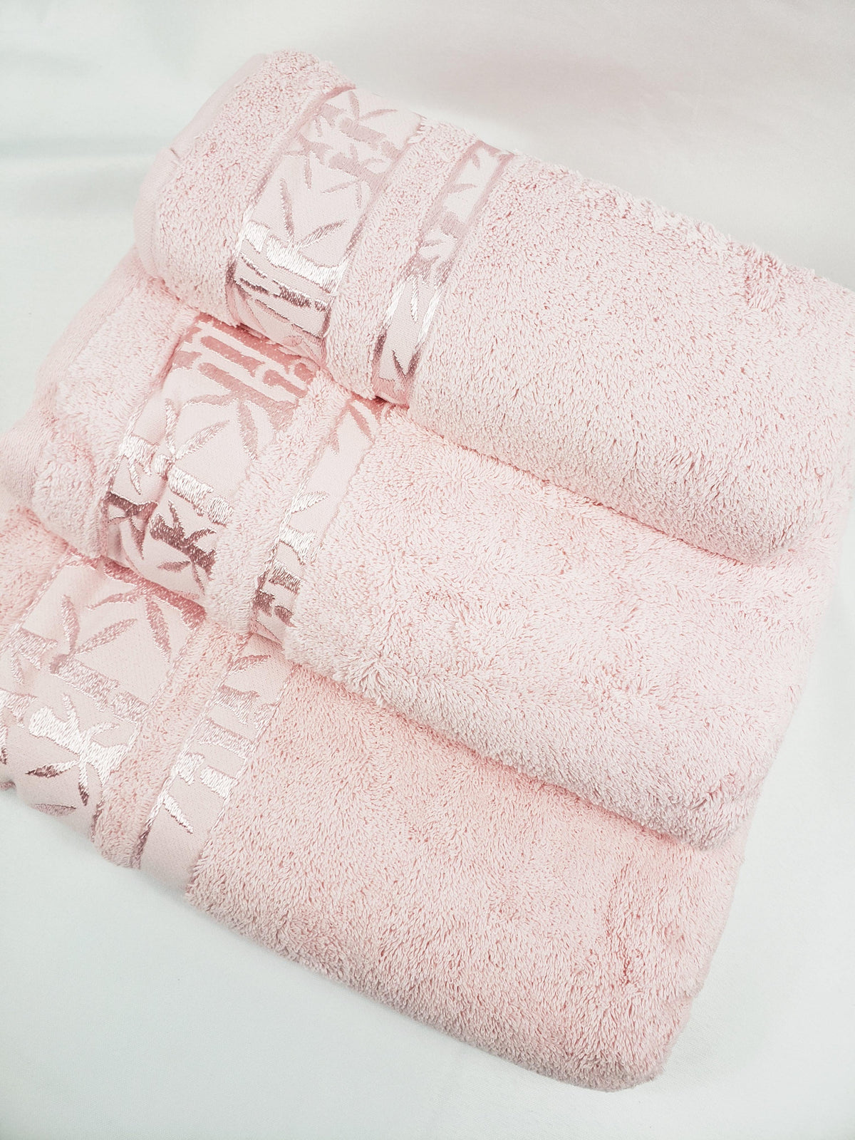 Juego de Toallas de Baño Rosa - Gruesas Calidad Premium