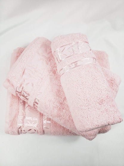 Juego de Toallas de Baño Rosa - Gruesas Calidad Premium
