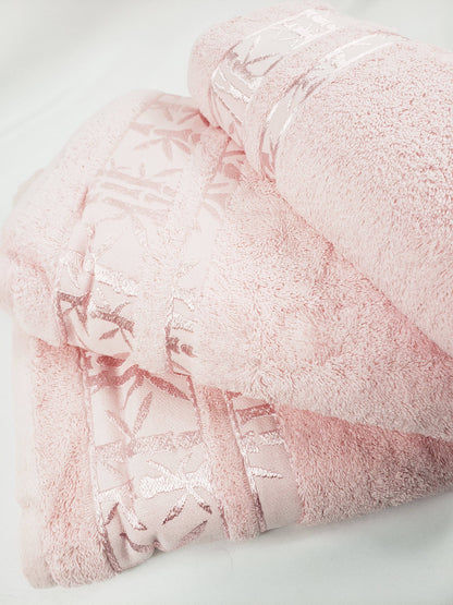 Juego de Toallas de Baño Rosa - Gruesas Calidad Premium