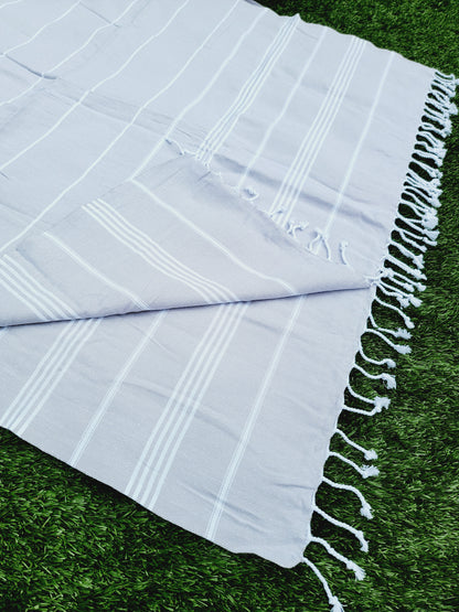 Serviette légère à séchage rapide, serviette turque authentique – grise