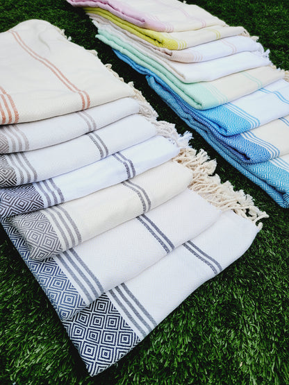 Bath / Beach Turkish Towels-Easy Carry Quick Dry Thin Towel-Black