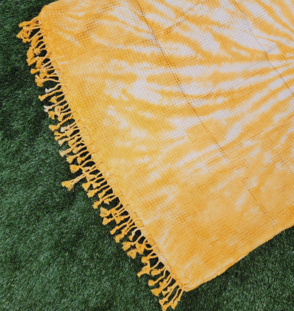 100% Cotton Throw 40 x 70 Hand Tie Dye Lightweight Home Decor