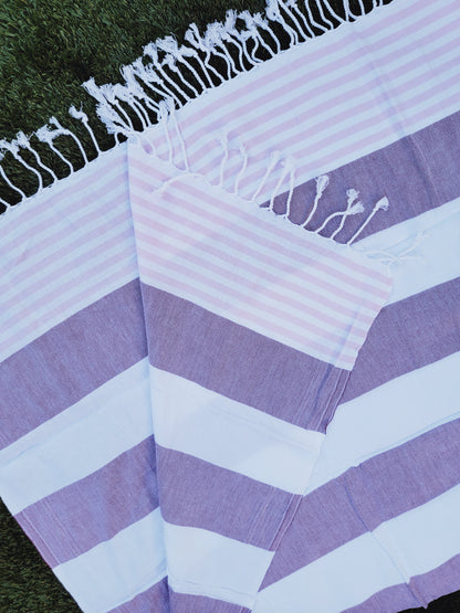 Beach/Bath Turkish Towel Easy carry Quick Dry - Cherry Pink