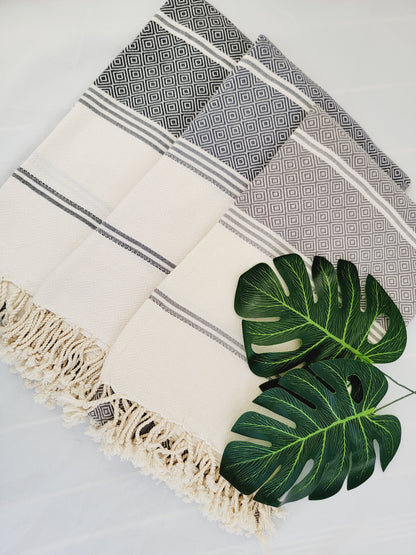 Serviette de plage en coton à séchage rapide et facile à transporter