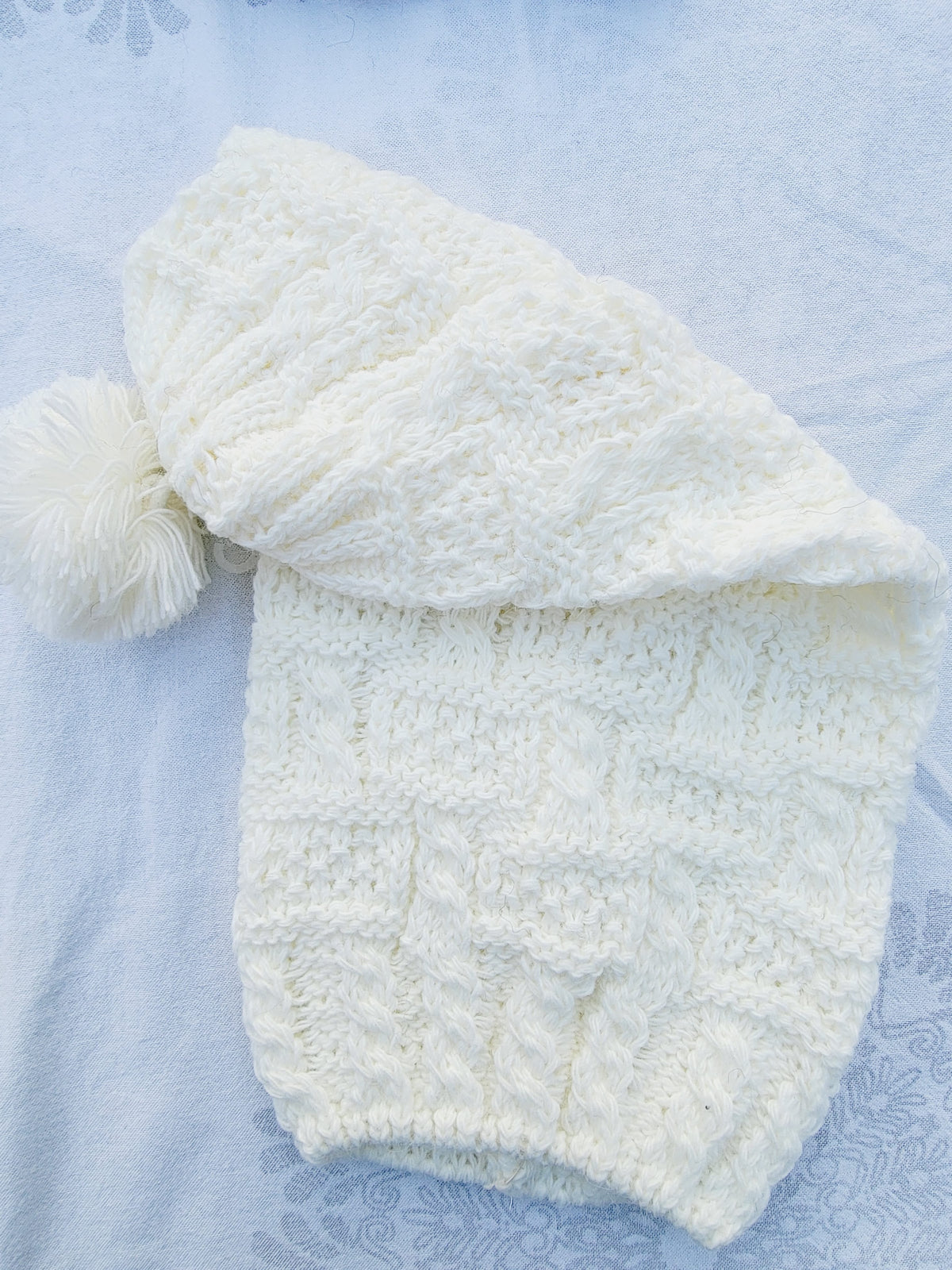 Beanie, Long Winter Hat with Ponpon