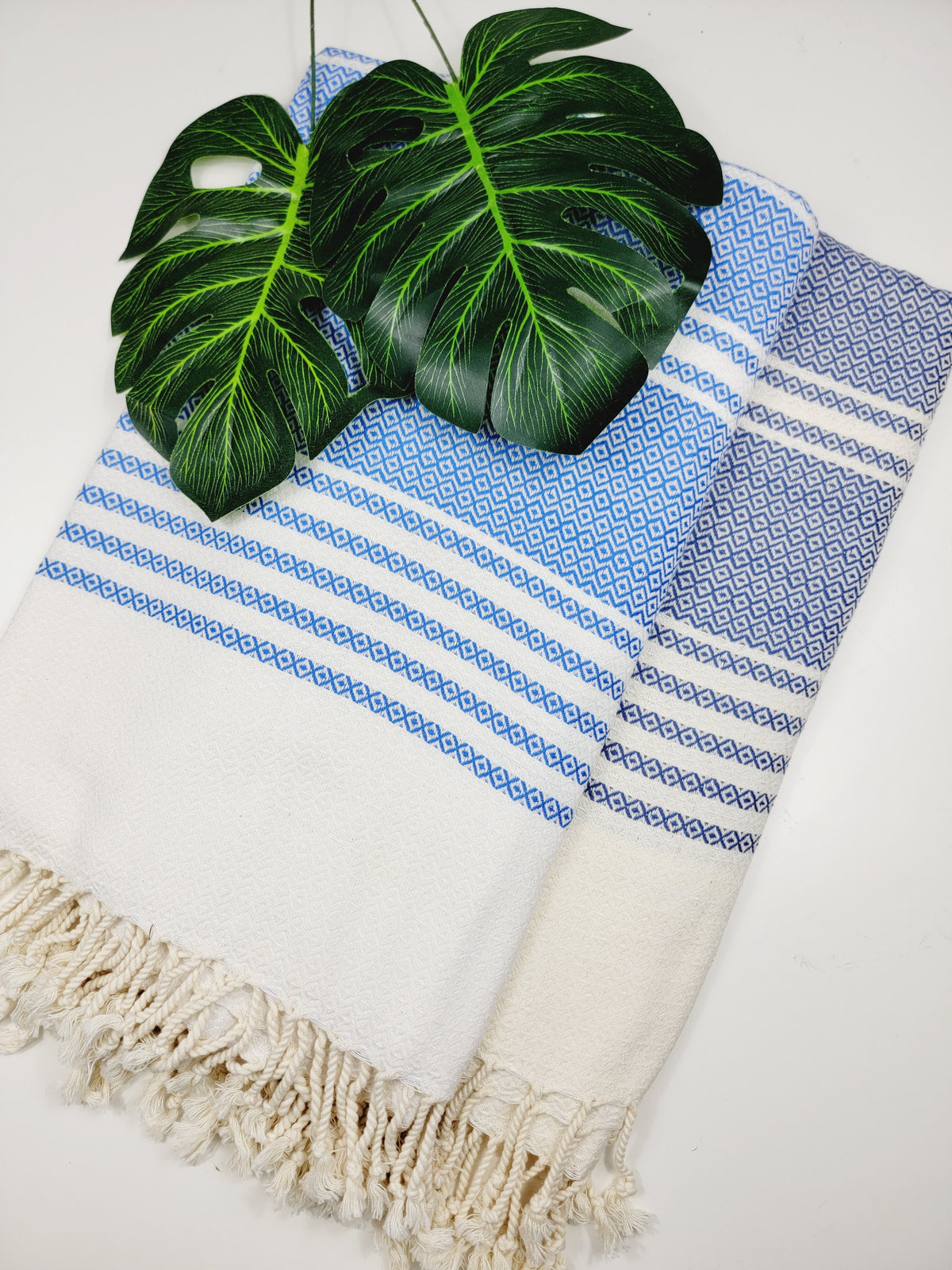 Serviette turque - Plaid facile à transporter et à séchage rapide - Bleu marine