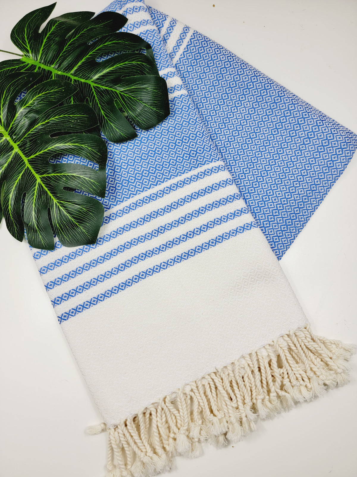 Serviette turque - Plaid facile à transporter et à séchage rapide - Bleu marine