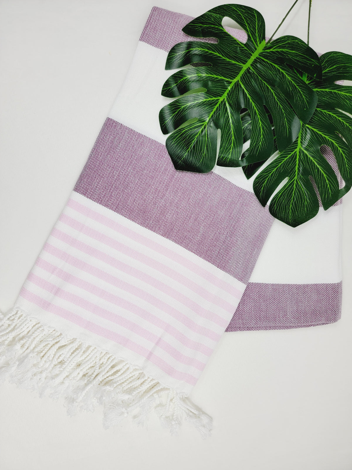 Beach/Bath Turkish Towel Easy carry Quick Dry - Cherry Pink