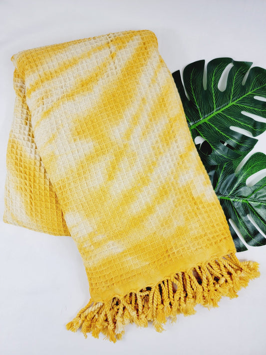 100% Cotton Throw 40 x 70 Hand Tie Dye Lightweight Home Decor