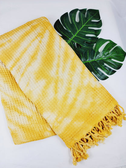 100% Cotton Throw 40 x 70 Hand Tie Dye Lightweight Home Decor