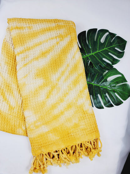 100% Cotton Throw 40 x 70 Hand Tie Dye Lightweight Home Decor