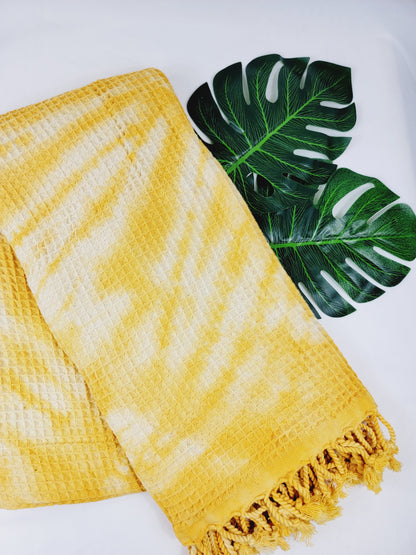 100% Cotton Throw 40 x 70 Hand Tie Dye Lightweight Home Decor