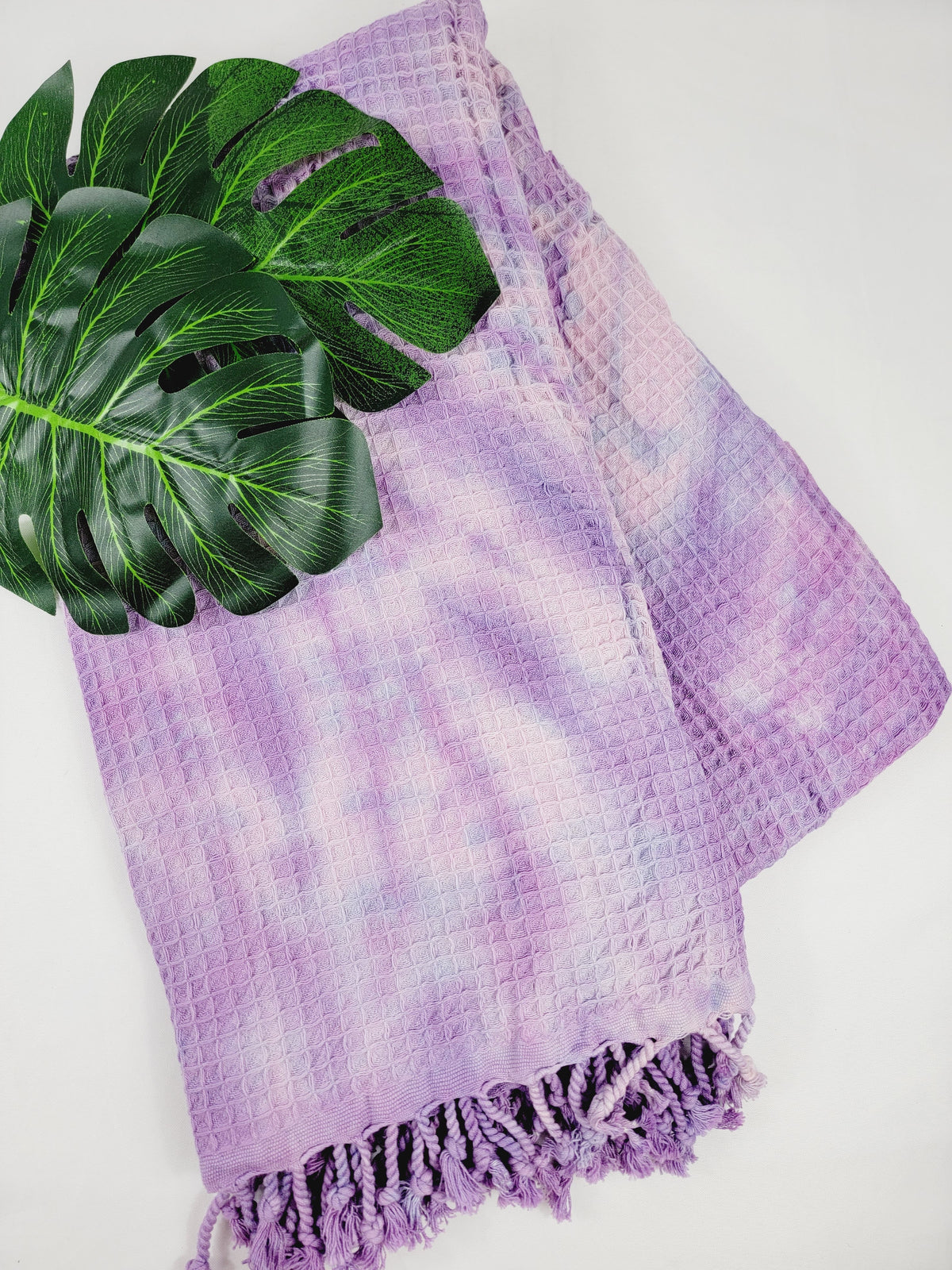 Bath Towel, Waffle Towel, Turkish Beach Towel, Handmade Tie dye