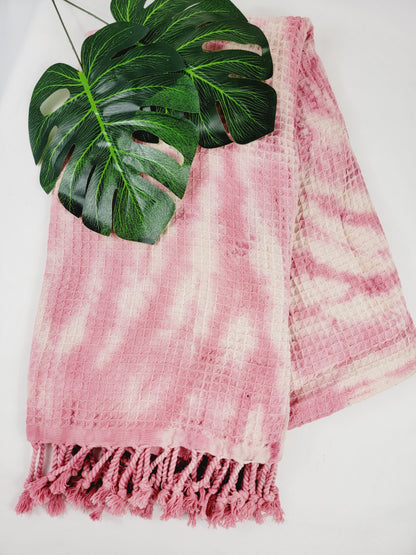 100% Cotton Throw 40 x 70 Hand Tie Dye Lightweight Home Decor