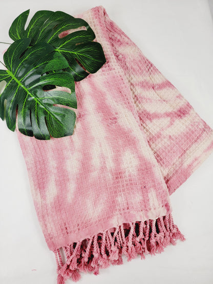 100% Cotton Throw 40 x 70 Hand Tie Dye Lightweight Home Decor