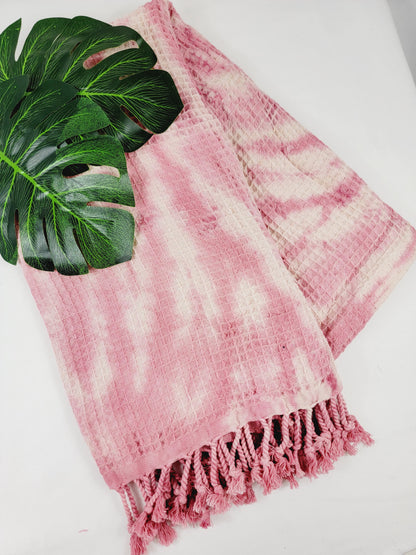100% Cotton Throw 40 x 70 Hand Tie Dye Lightweight Home Decor