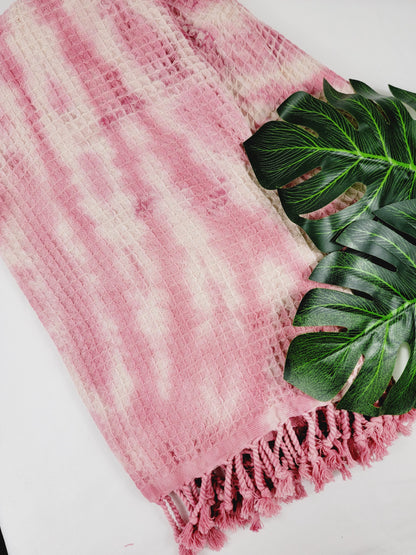 100% Cotton Throw 40 x 70 Hand Tie Dye Lightweight Home Decor