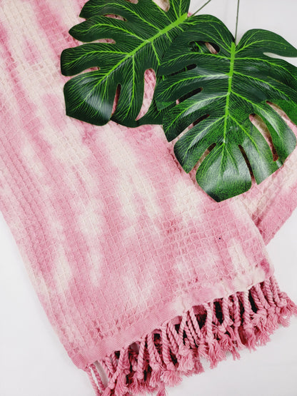 100% Cotton Throw 40 x 70 Hand Tie Dye Lightweight Home Decor
