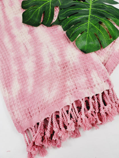 100% Cotton Throw 40 x 70 Hand Tie Dye Lightweight Home Decor
